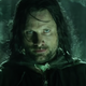 Aragorn (Viggo Mortenson) looks unamused in a still from Lord of the Rings: Return of the King